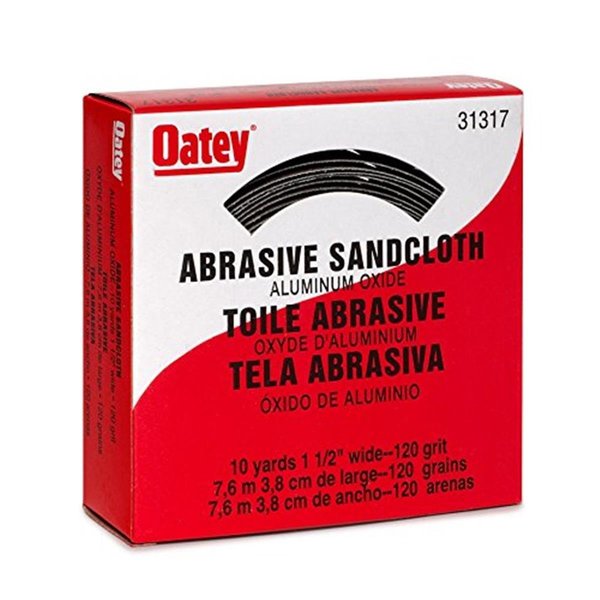 Oatey 120 Grit Sand Cloth - 1.50 in. x 10 Yard OA600978